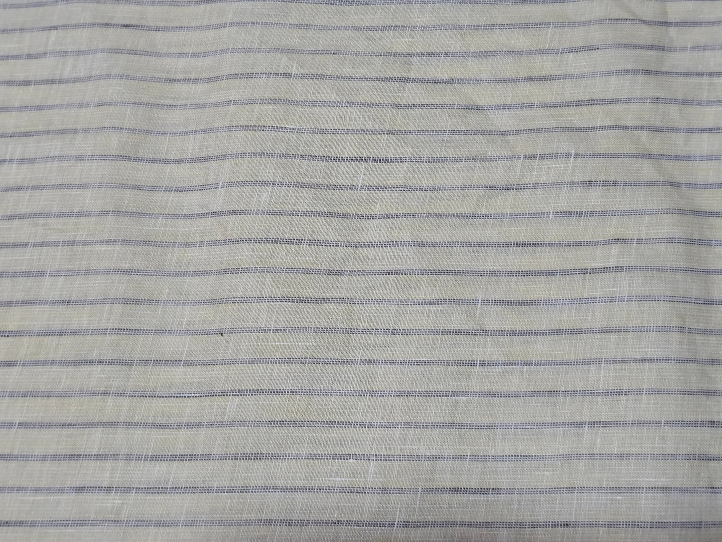 Arvind Men’s 100% Linen 70 LEA Stripes Unstitched Shirting Fabric.