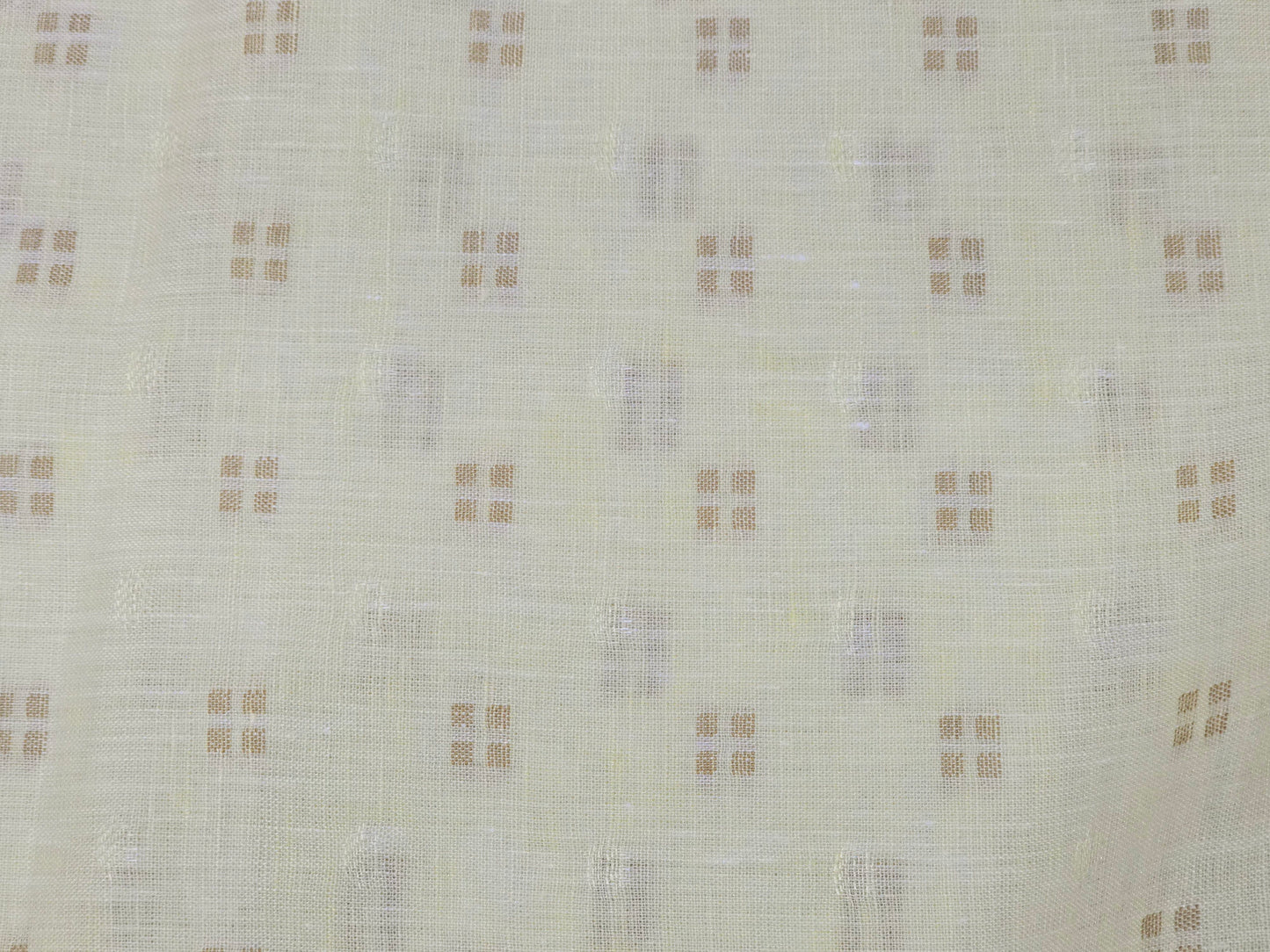 Raymond 100% Linen 60 lea print shirting fabric