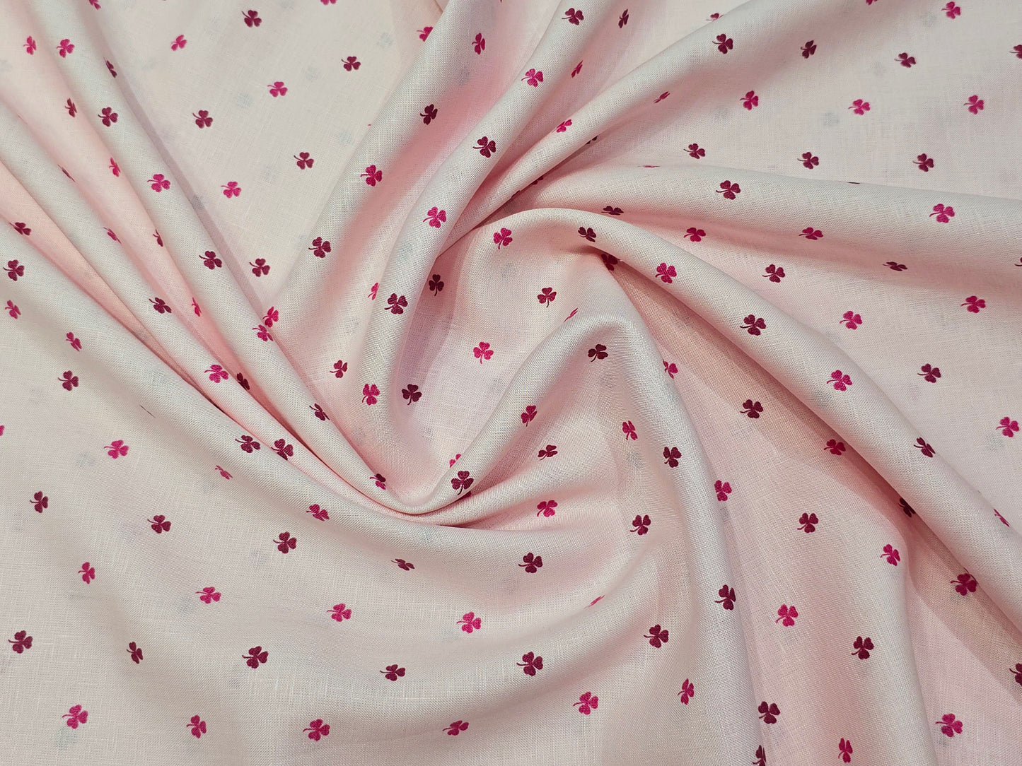 Burgoyne Linen 100% Irish linen 60 lea printed shirting fabric