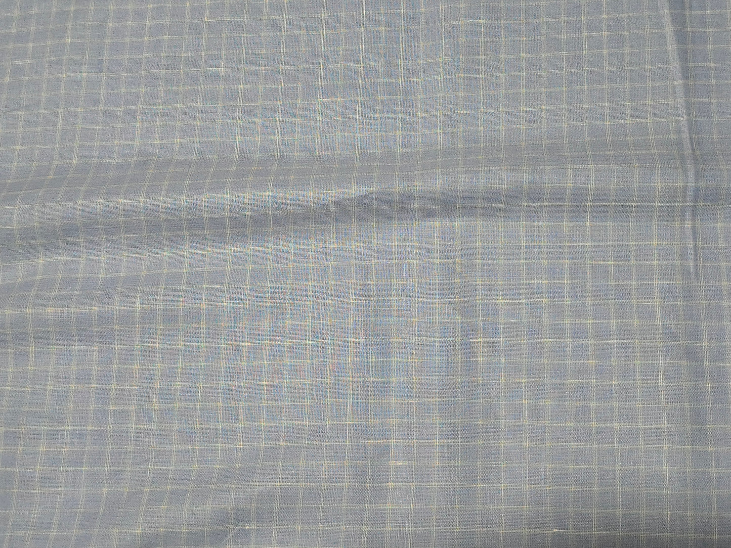 Raymond Men’s 100% Linen 60 LEA Checks Unstitched Shirting Fabric.