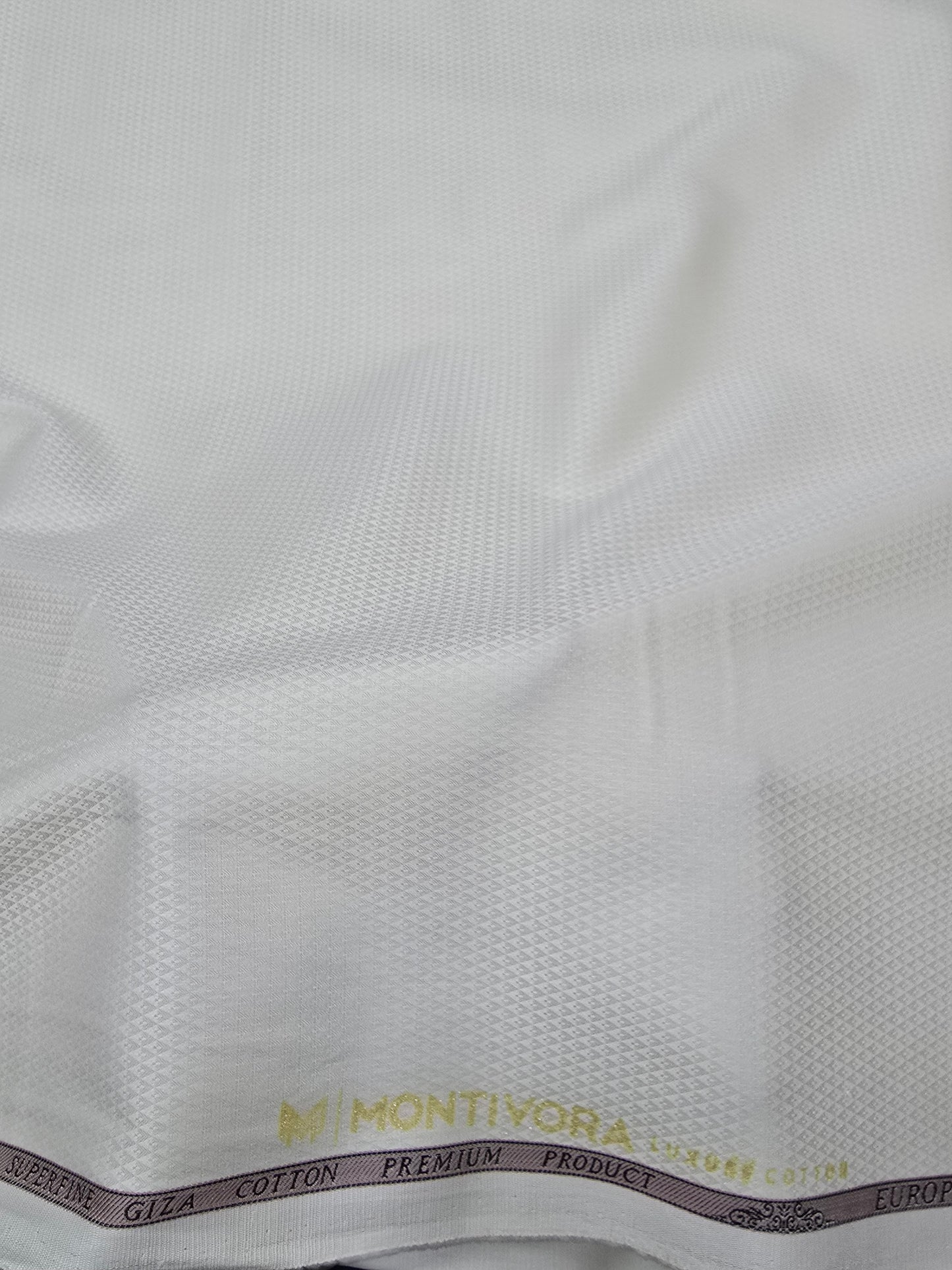 Monti Vora Men’s Giza Cotton Structured Unstitched Shirting Fabric