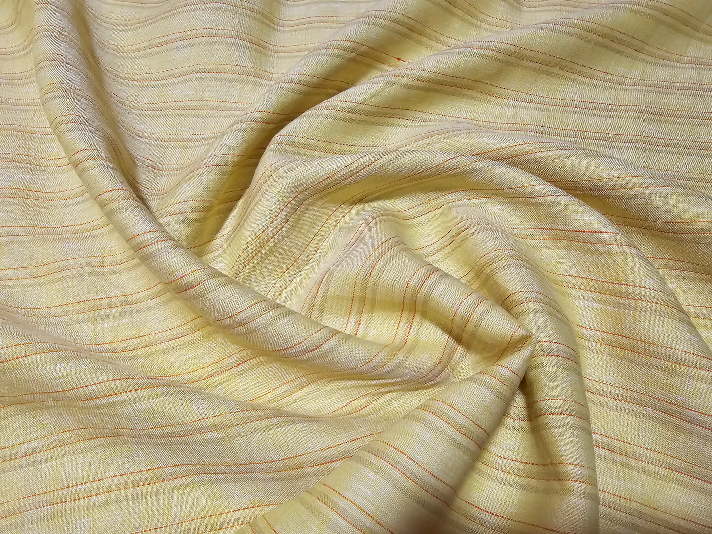 Burgoyne Men’s 100% Linen 60 LEA Stripes Unstitched Shirting Fabric.