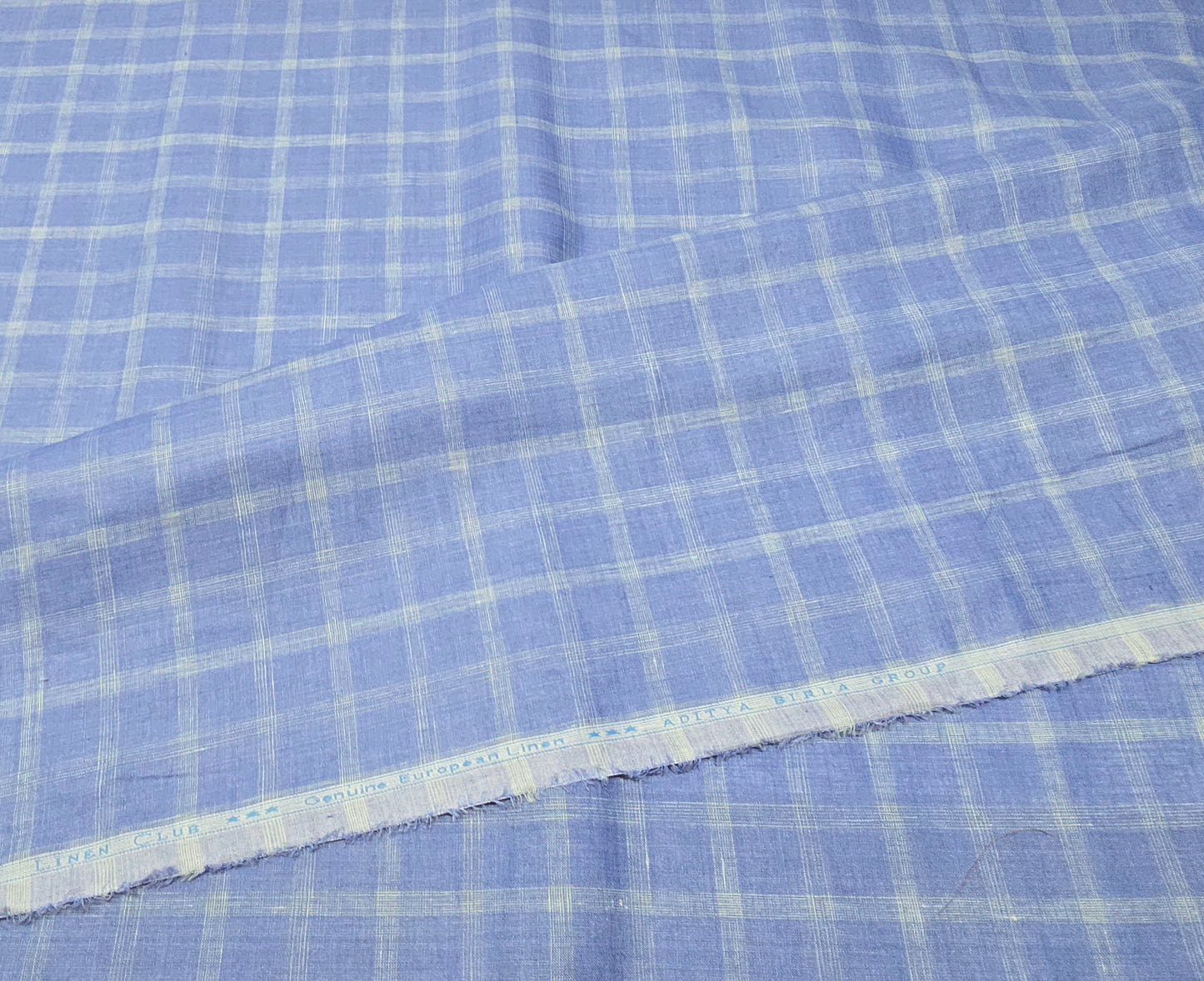 Aditya Birla Linen Club 100% genuine European linen 60 lea checks shirting fabric