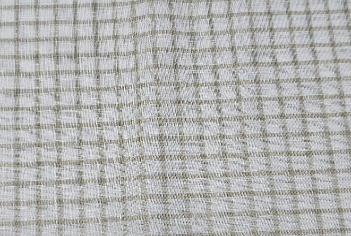 Raymond brand 100% linen 60 lea checks shirting fabric