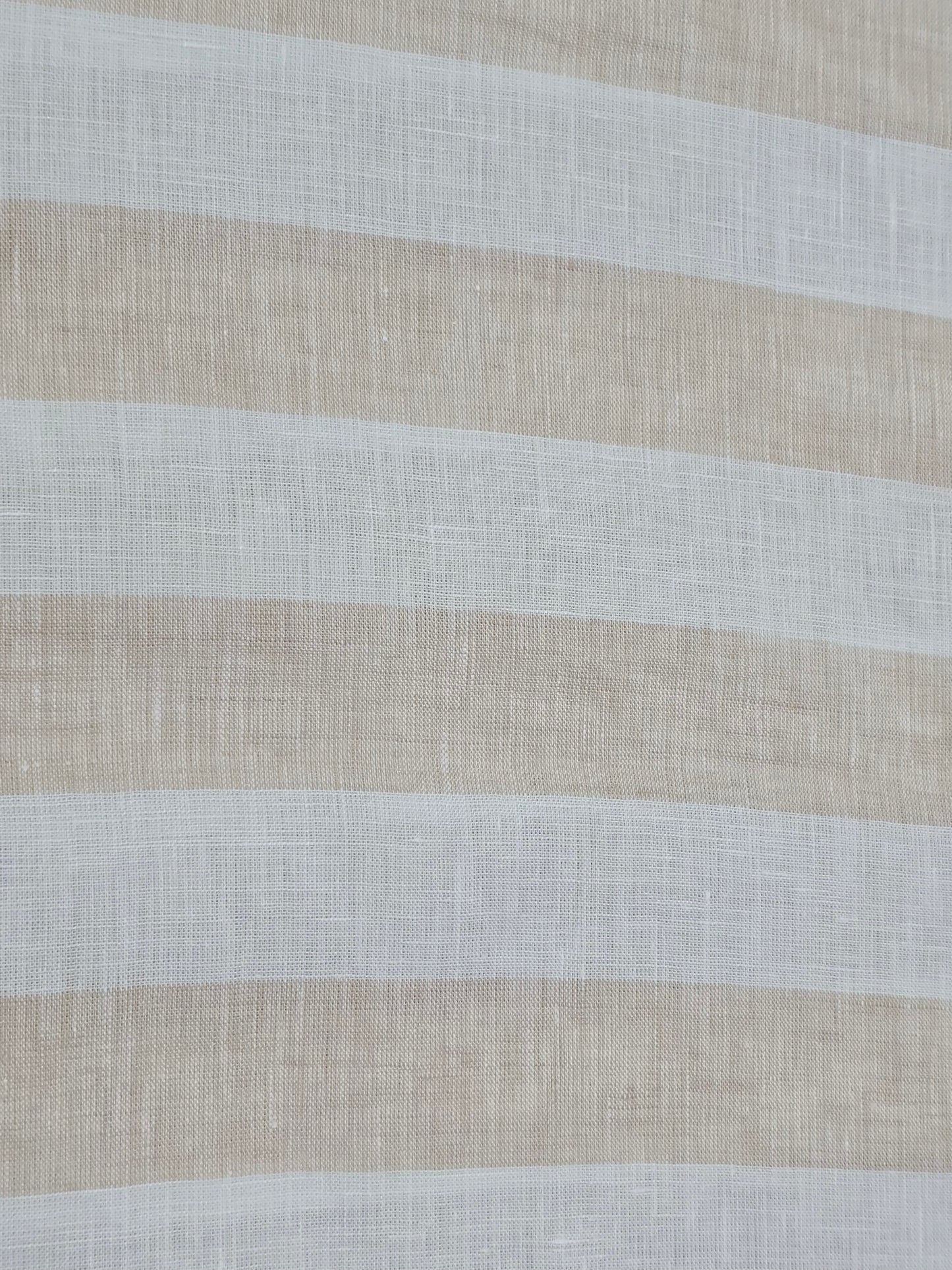 Raymond brand 100% linen 60 lea horizontal stripes shirting fabric