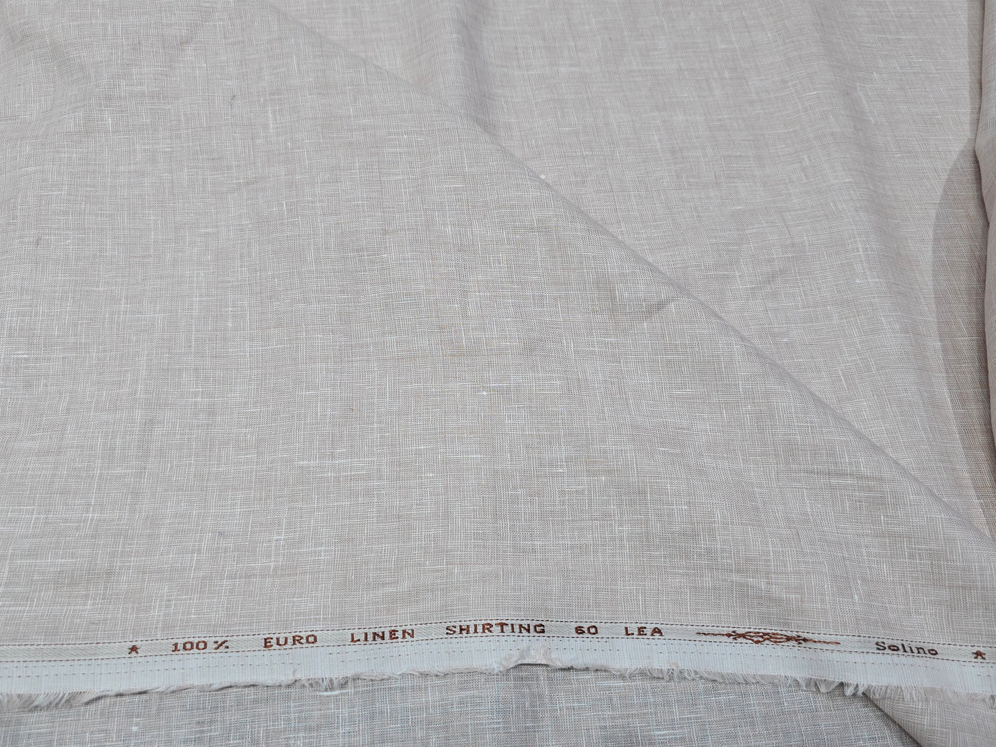 Solino brand 100% Genuine European Linen 60 lea self design linen shirting fabric