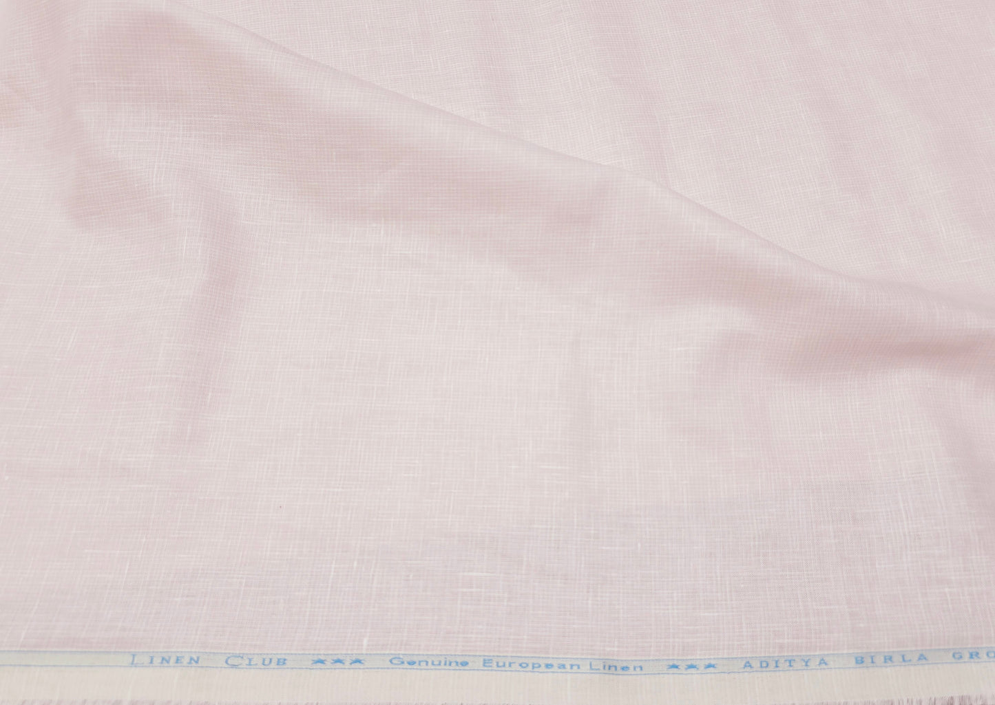 Aditya Birla Linen Club 100% genuine European linen 60 lea baby pink shirting fabric