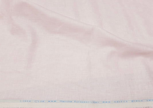 Aditya Birla Linen Club 100% genuine European linen 60 lea baby pink shirting fabric