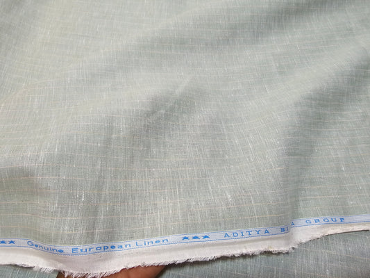 Aditya Birla Linen Club Men’s 100% Linen 60 LEA Stripes  Unstitched Shirting Fabric.