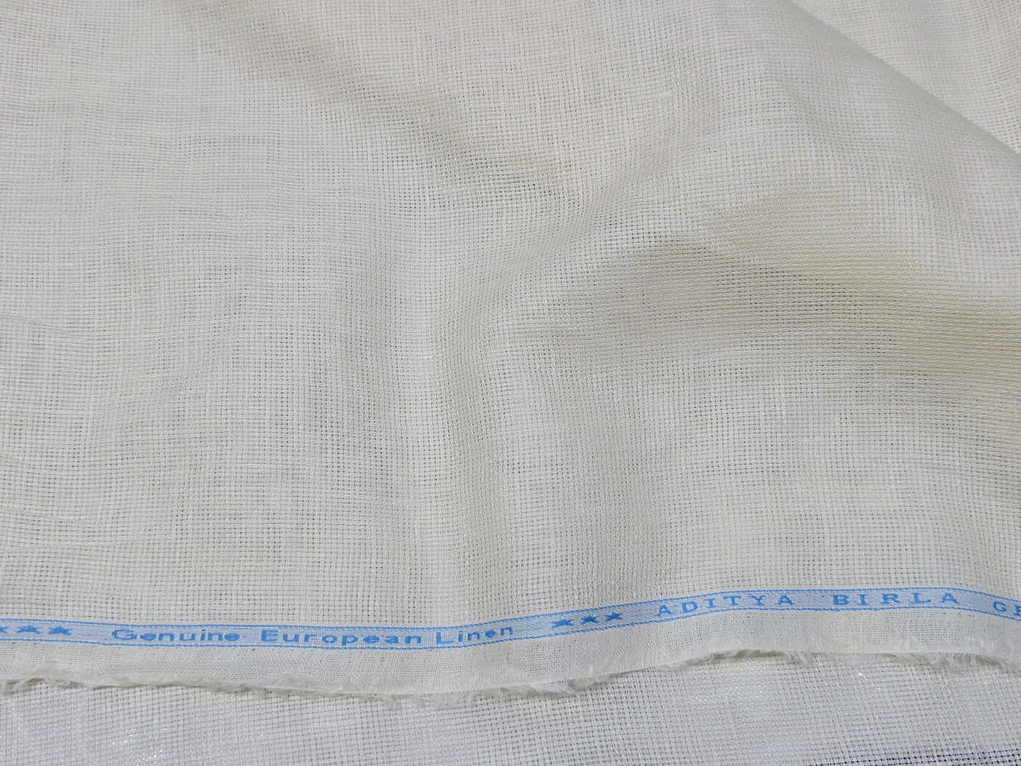 Aditya Birla Linen Club 100% Genuine European Linen 60 lea jute linen plain shirting fabric