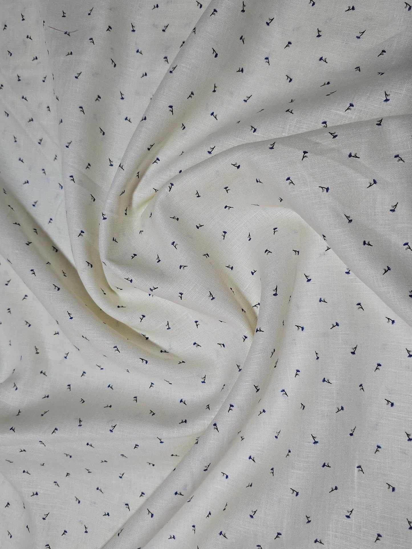 Burgoyne Men’s Pure Linen 60 LEA printed  Unstitched Shirting Fabric.