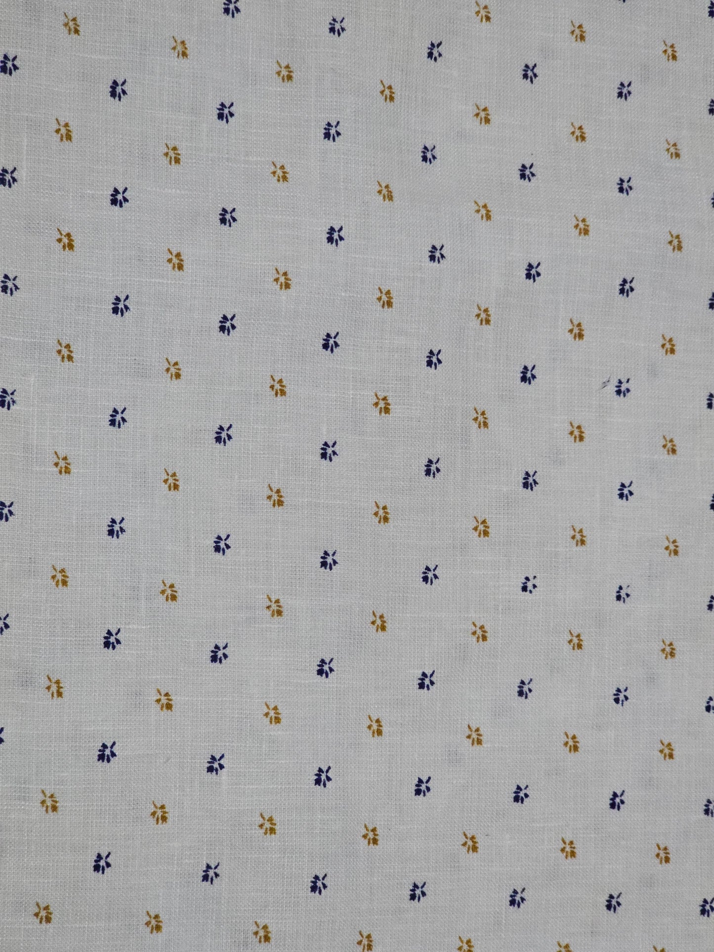 European Linen Men’s 100% Linen 60 LEA Printed  Unstitched Shirting Fabric.