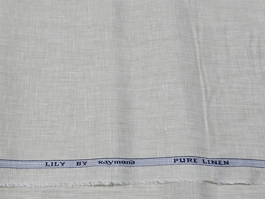 Raymond 100% Linen 70 lea plain shirting fabric