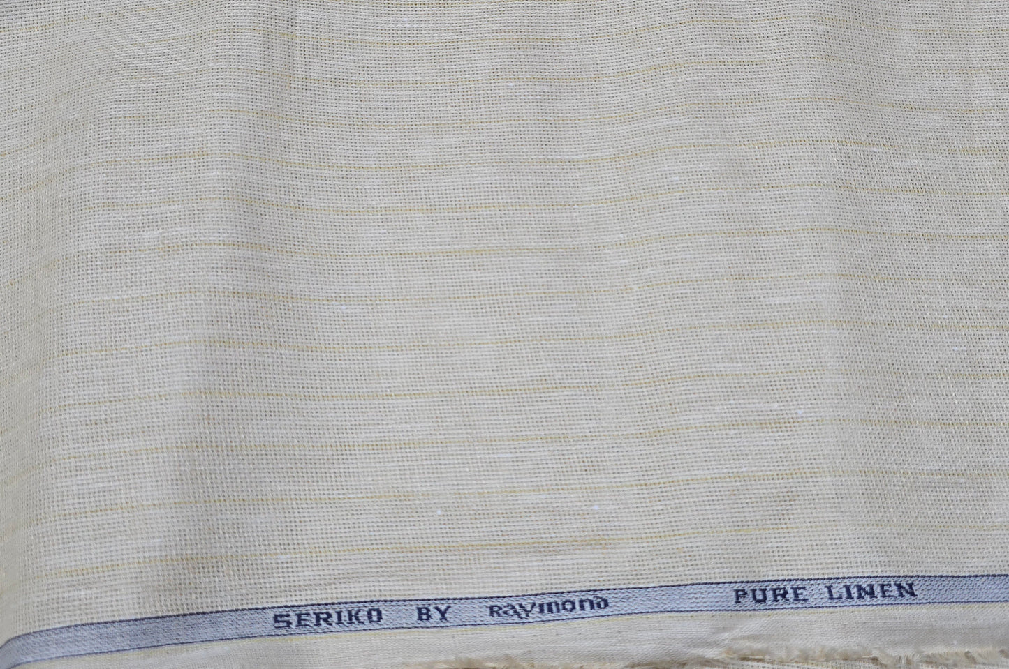 Raymond 100% jute linen stripes shirting fabric