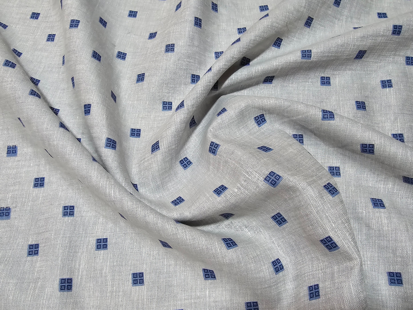 Raymond Men’s 100% Linen printed Unstitched Shirting Fabric.