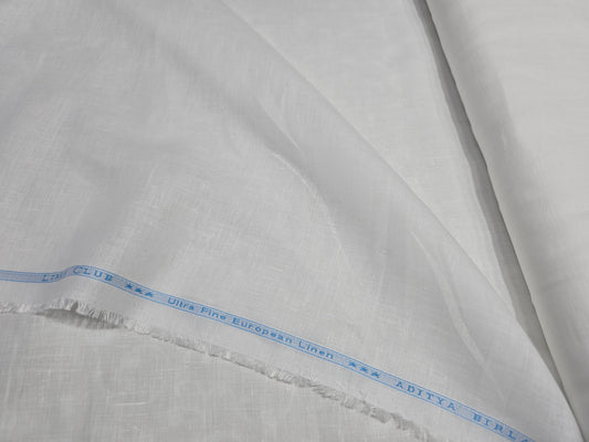 Aditya Birla Linen Club 80Lea white shirting fabric