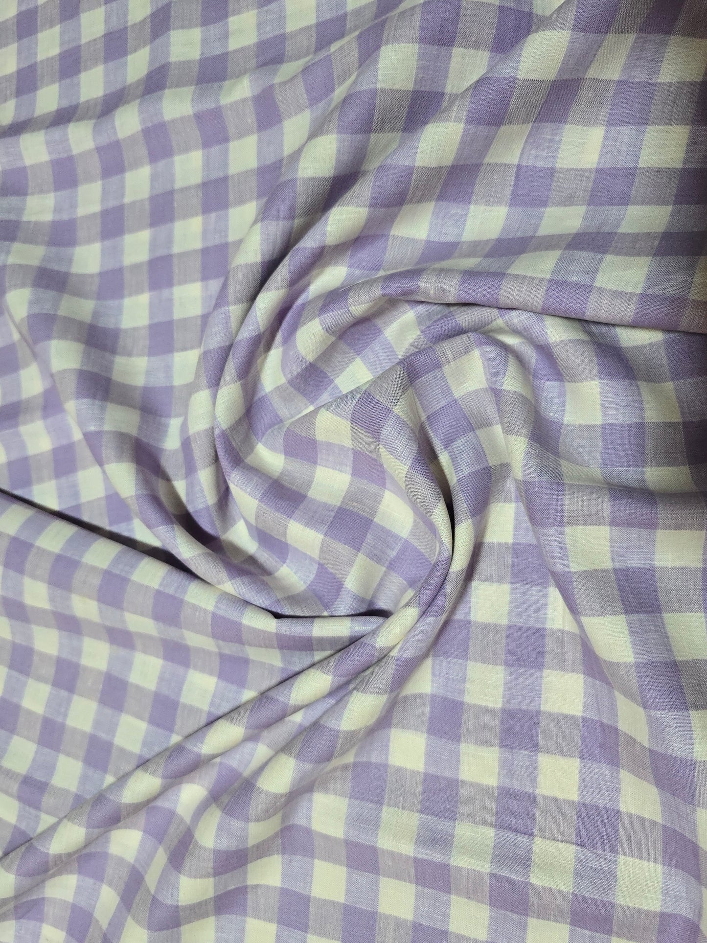 Burgoyne Men’s Pure Linen 60 LEA Checks  Unstitched Shirting Fabric.