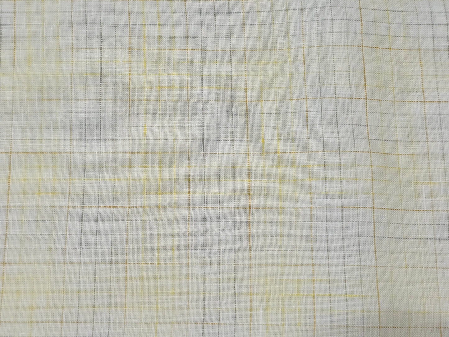 Aditya Birla Linen Club 100% Premium European linen 80 lea checks shirting fabric