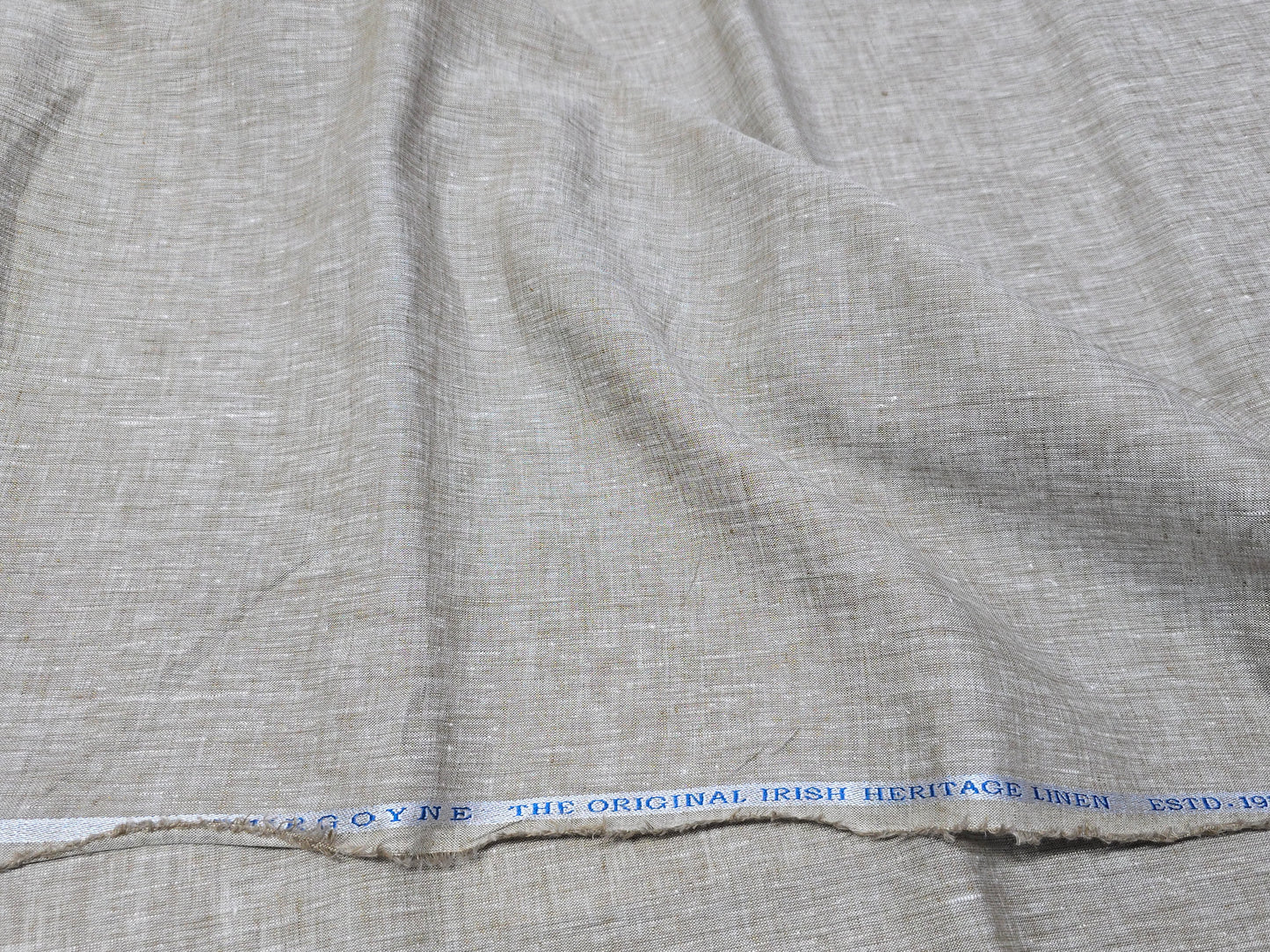 Burgoyne 100% Irish Linen 60 lea plain shirting fabric