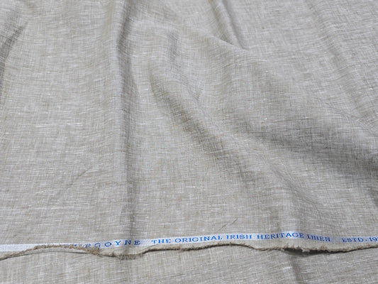 Burgoyne 100% Irish Linen 60 lea plain shirting fabric