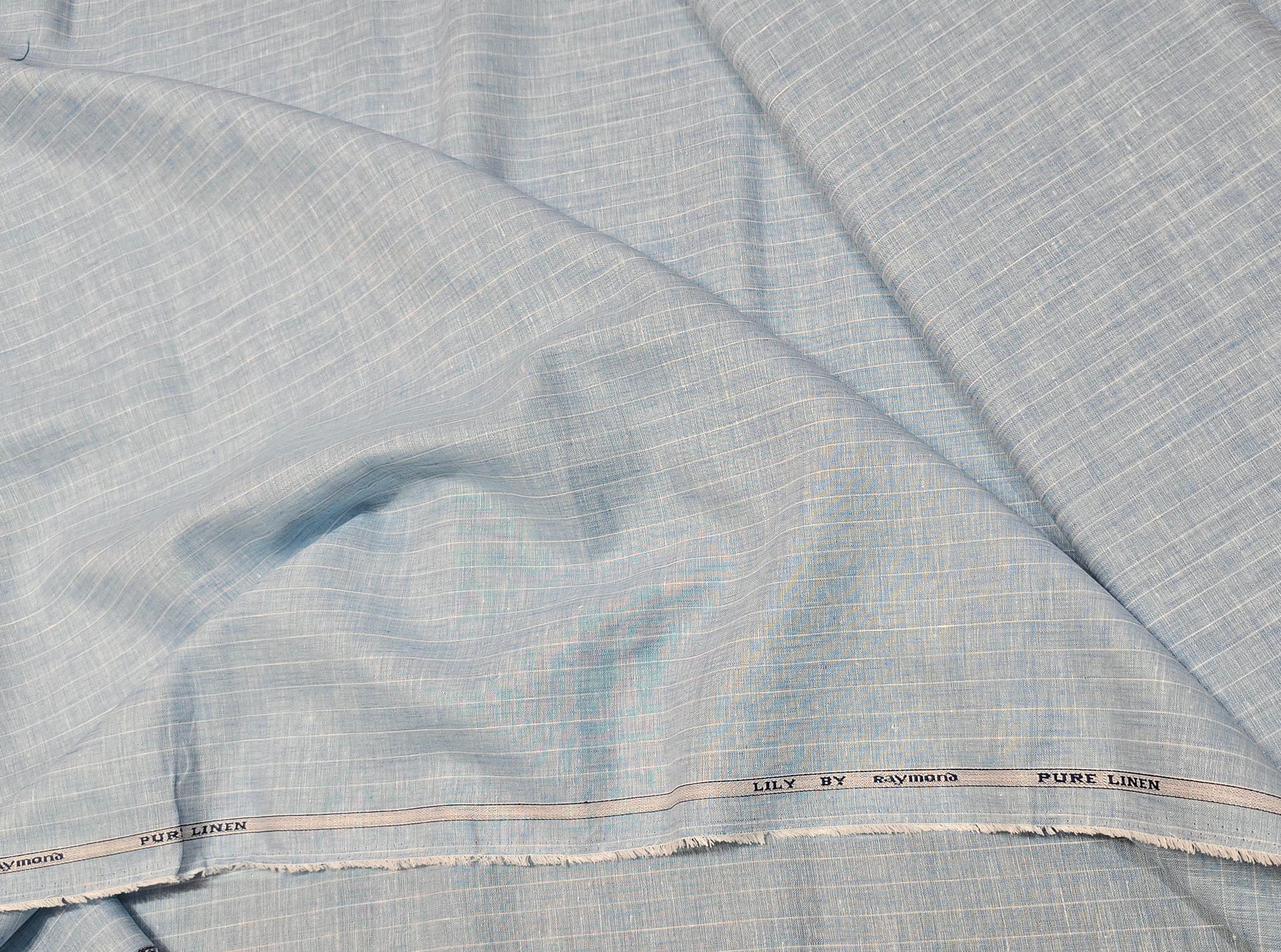 Raymond 100% Linen 70 lea Stripes shirting fabric – Godavari - Main Image
