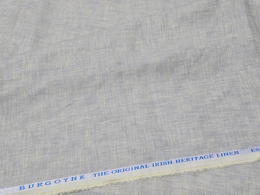 Burgoyne 100% Irish Linen 80 lea plain shirting fabric