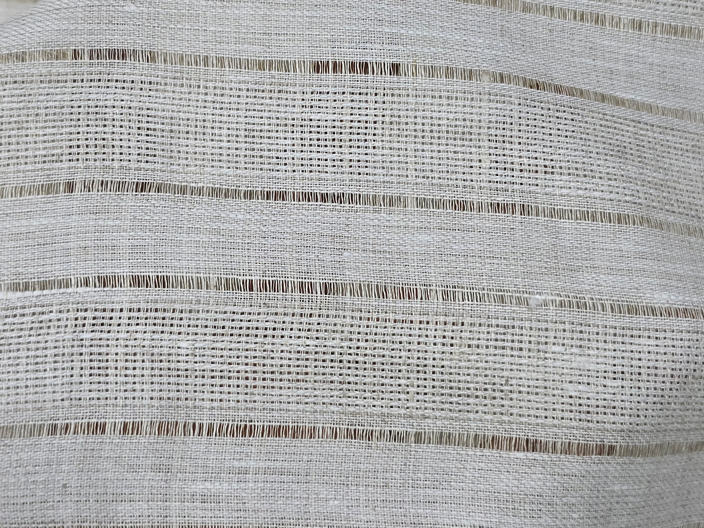 Aditya Birla Linen Club 100% Genuine European Jute Linen  self stripes Jute shirting fabric