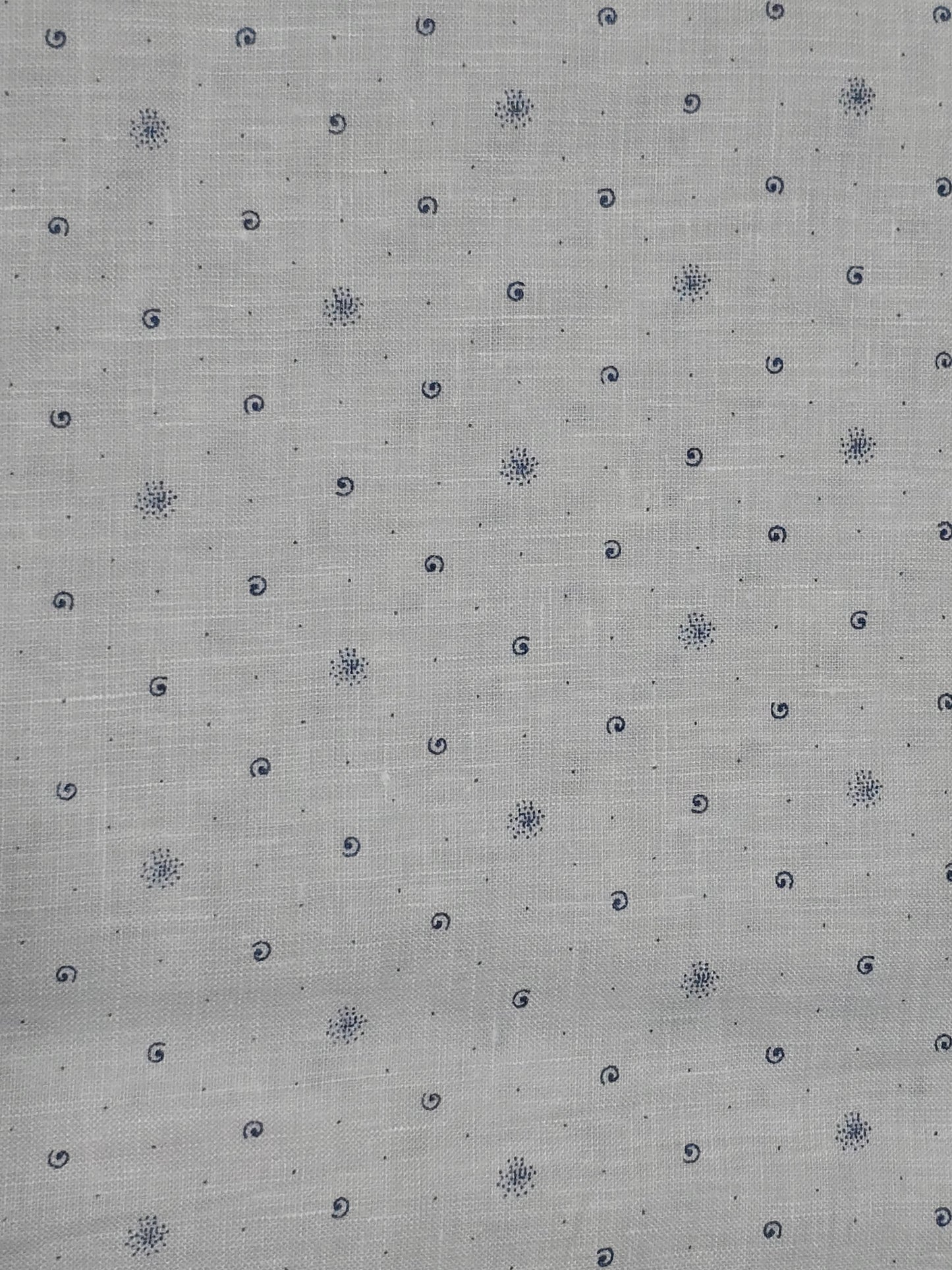 European Linen Men’s Pure Linen 60 LEA Printed  Unstitched Shirting Fabric.