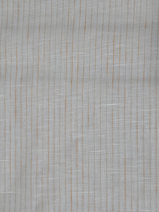 Arvind Men’s Pure Linen 60 LEA Stripes  Unstitched Shirting Fabric.