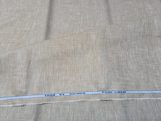 Raymond 100% Linen 60 lea plain shirting fabric