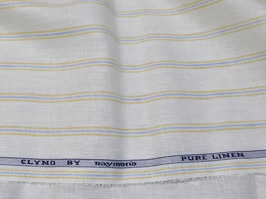 Raymond 100% Linen 60 lea Stripes shirting fabric