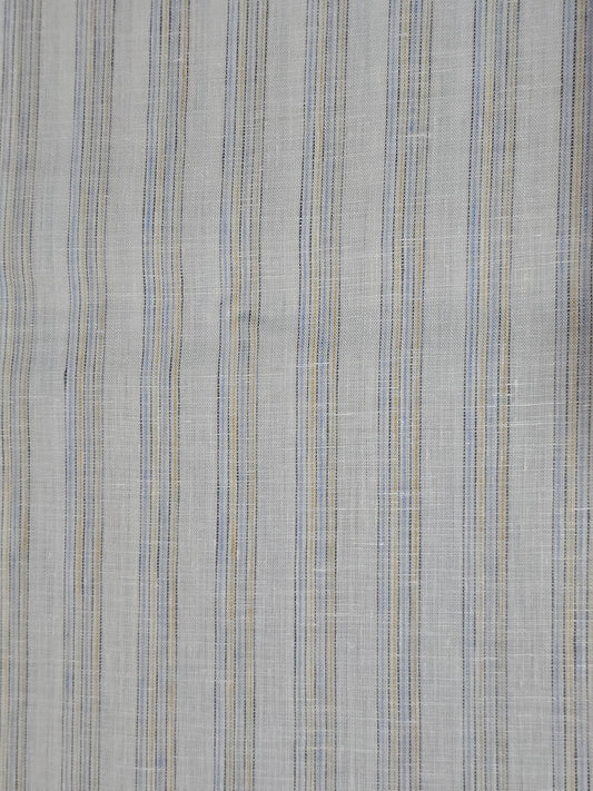 Raymond Men’s Pure Linen 60 LEA Stripes  Unstitched Shirting Fabric.