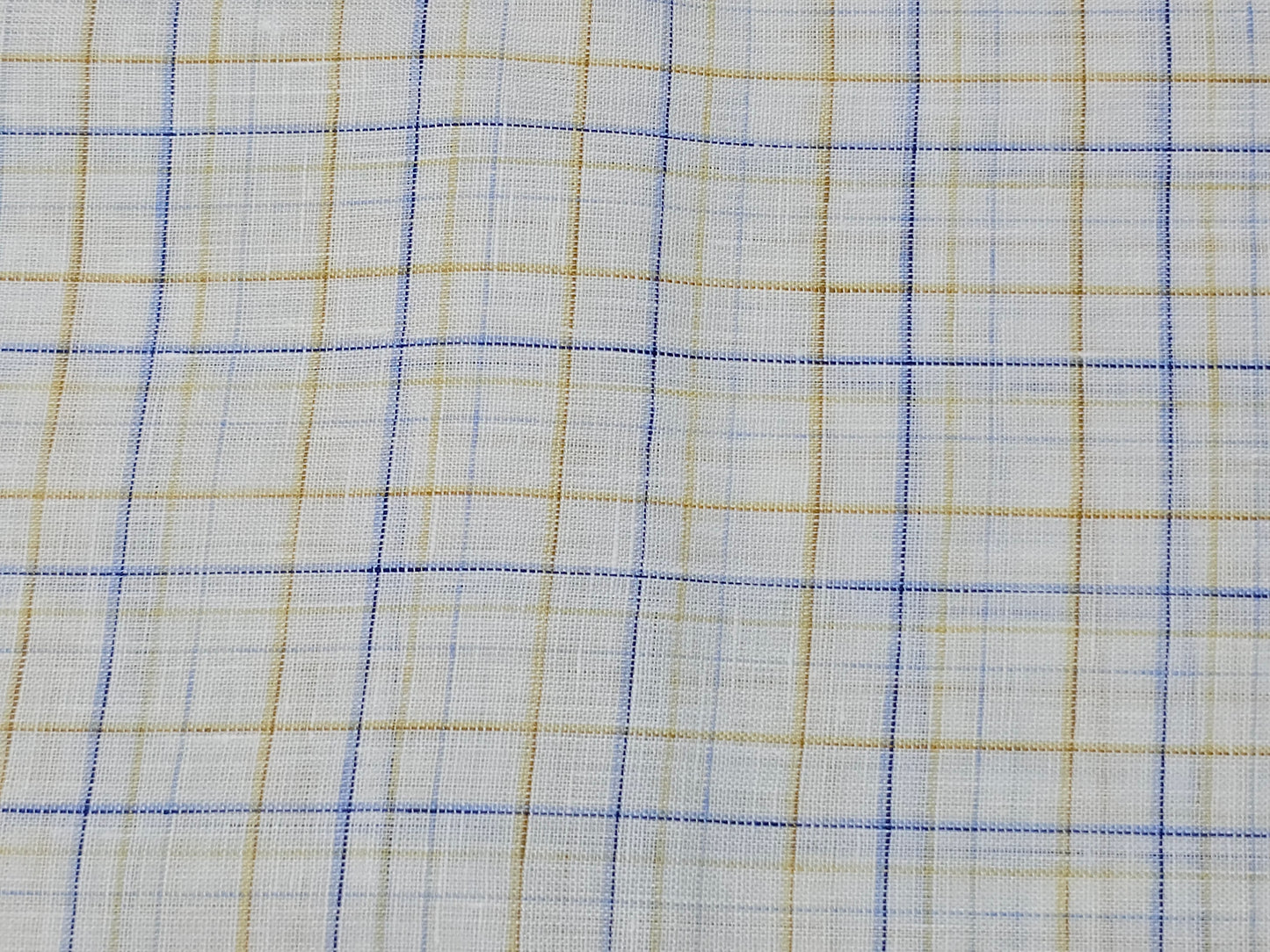 Raymond 100% Linen 60 lea Checks shirting fabric