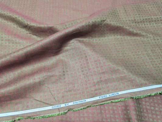 Raymond 100%  linen jaquard quality shirting fabric