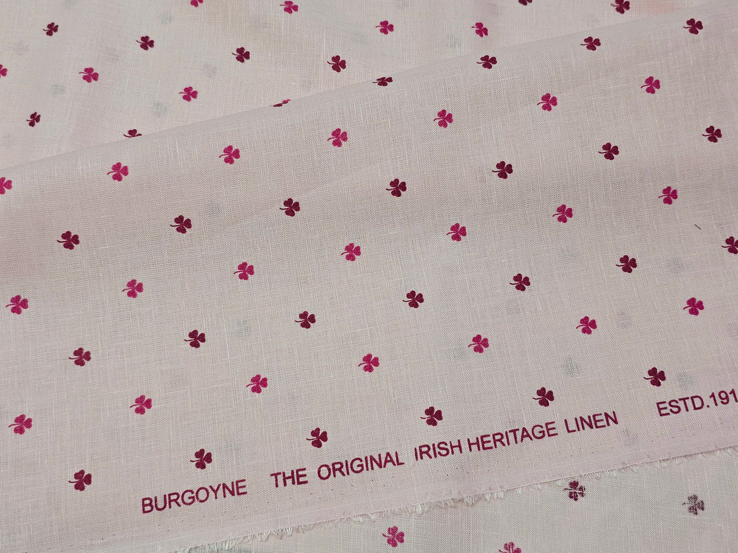 Burgoyne Linen  100% Irish linen 60 lea printed shirting fabric