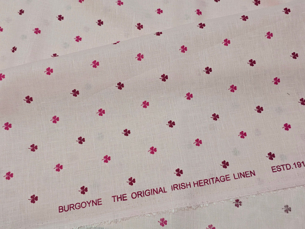 Burgoyne Linen 100% Irish linen 60 lea printed shirting fabric ...