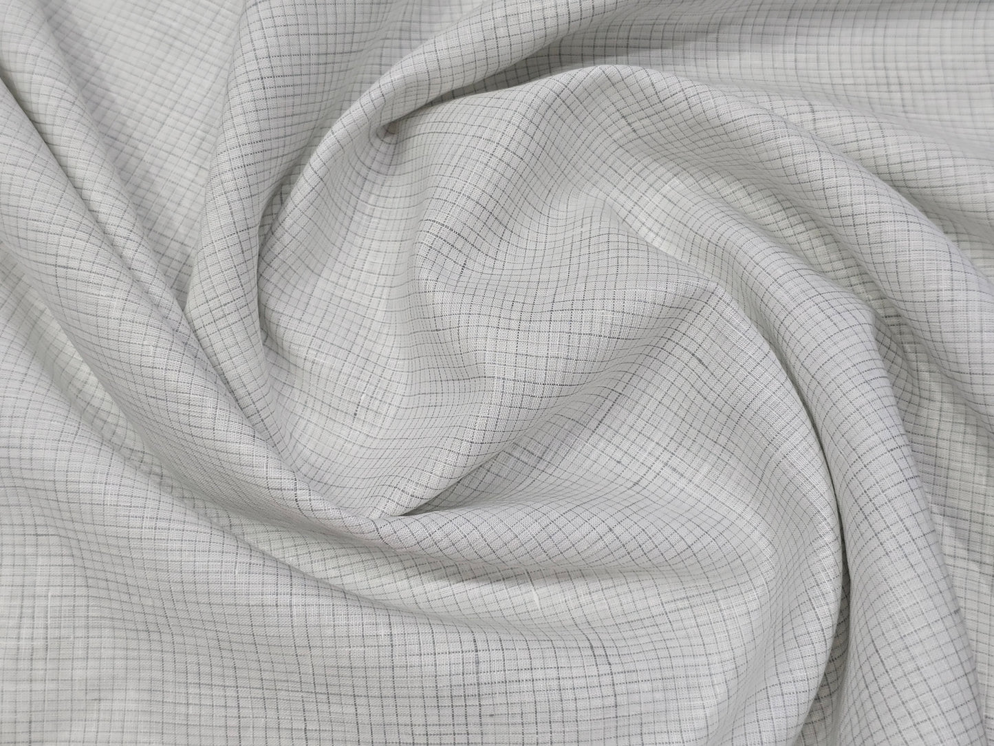 Solino brand 100% Superfine Belgium linen 100 lea small checks shirting fabric