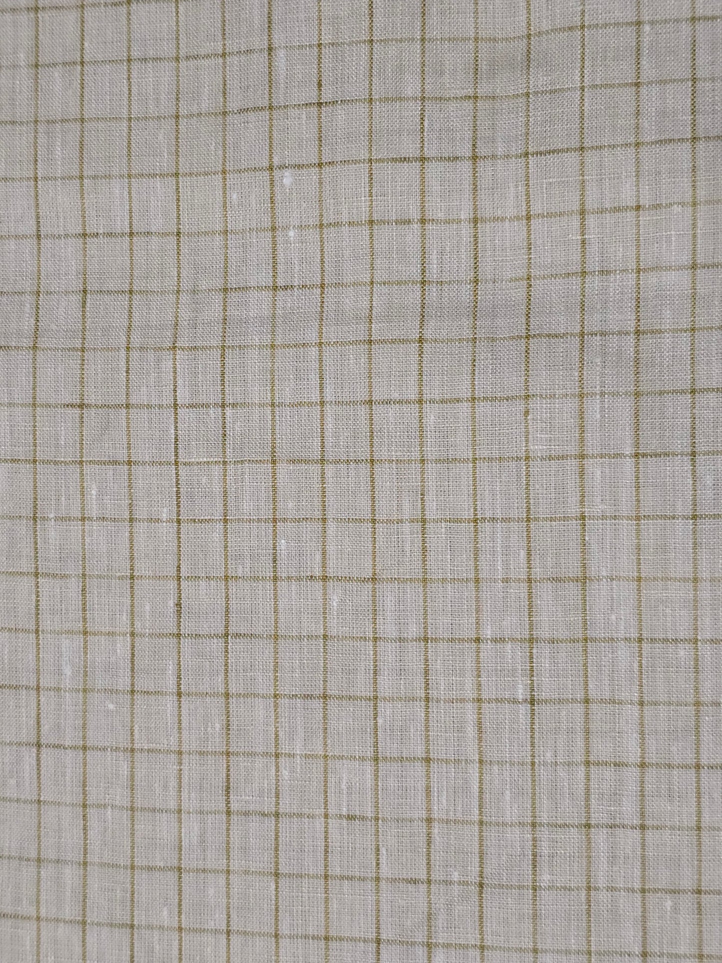 Arvind Men’s Pure Linen 60 LEA Checks  Unstitched Shirting Fabric.