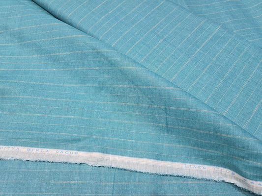 Aditya Birla Linen Club 100% Genuine European Linen 60Lea Stripes shirting fabric