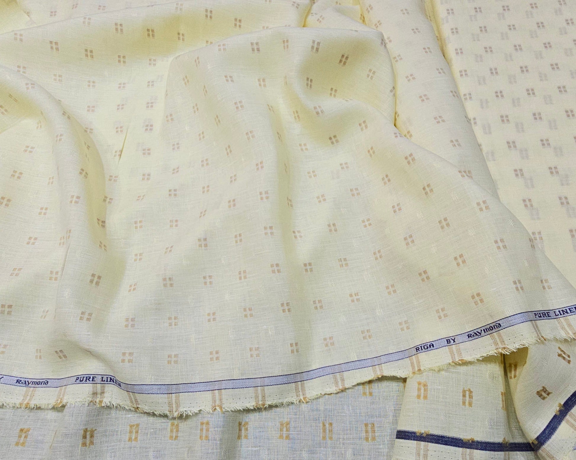 Raymond 100% Linen 60 lea print shirting fabric – Godavari
