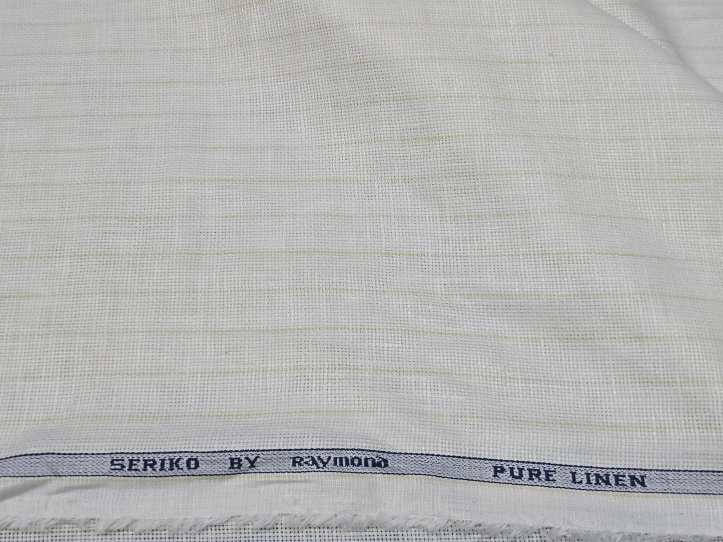 Raymond 100% Genuine Jute Linen  yellow stripes  Jute shirting fabric