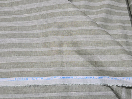 Aditya Birla Linen Club 100% Genuine European Linen 60Lea Stripes shirting fabric