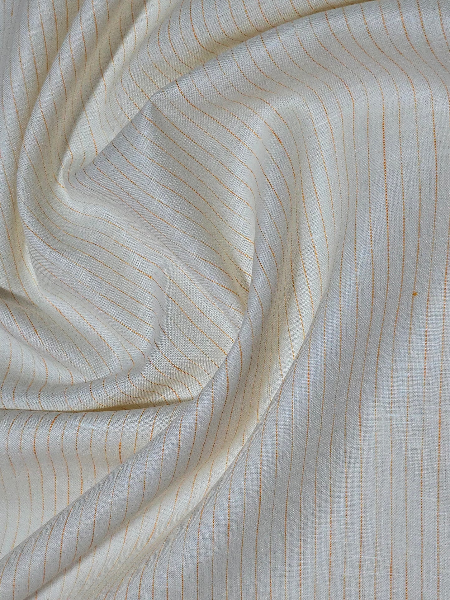 Arvind Men’s Pure Linen 60 LEA Stripes  Unstitched Shirting Fabric.