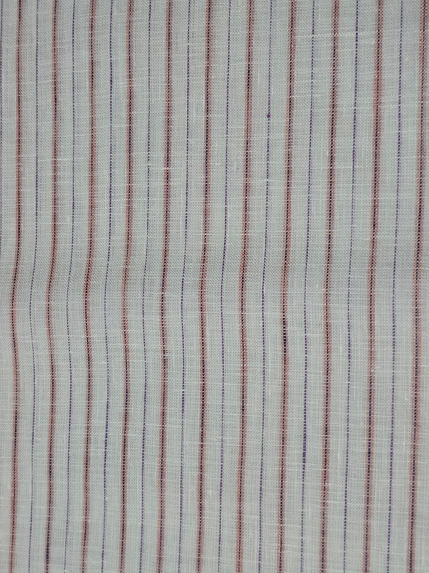 Arvind Men’s Pure Linen 60 LEA Stripes  Unstitched Shirting Fabric.